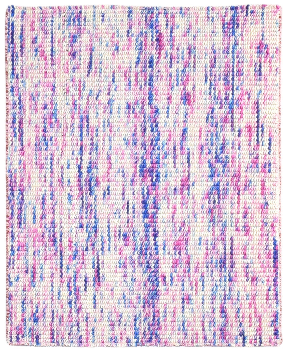 Wool Pink Rug 3' X 4' Modern Dhurrie Bohemian Solid Room Size Carpet   7865012191381