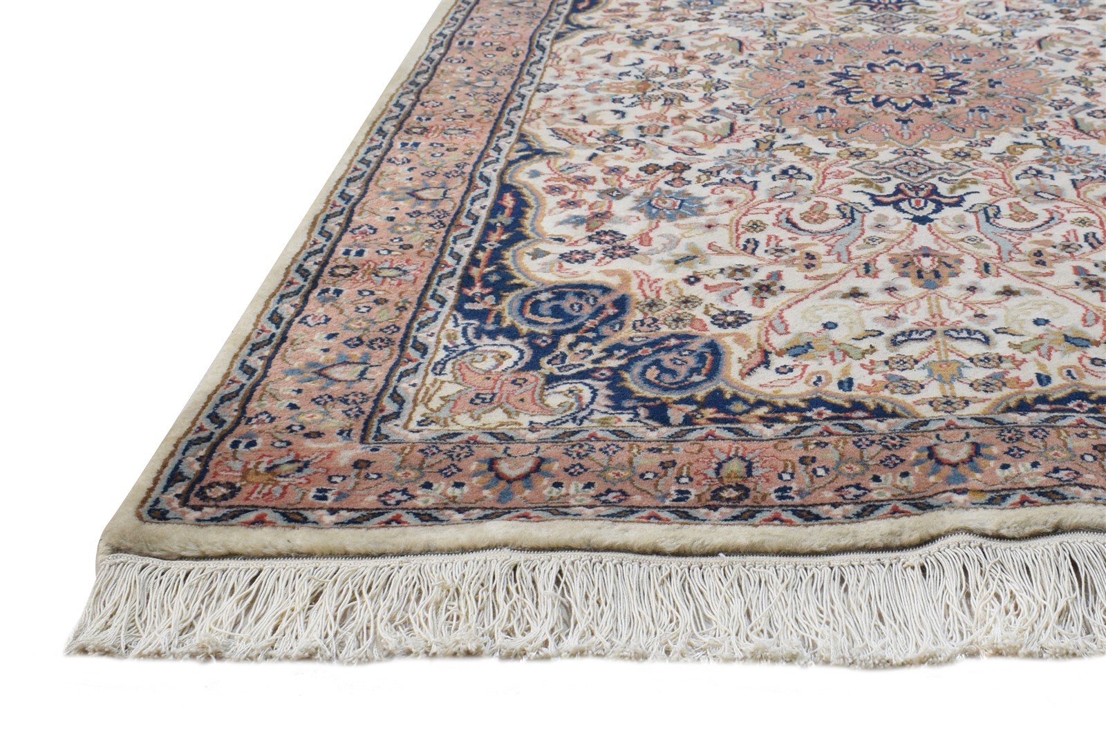Wool Pink Rug 3' X 5' Persian Hand Knotted Nain Oriental Small Carpet   7864676286613