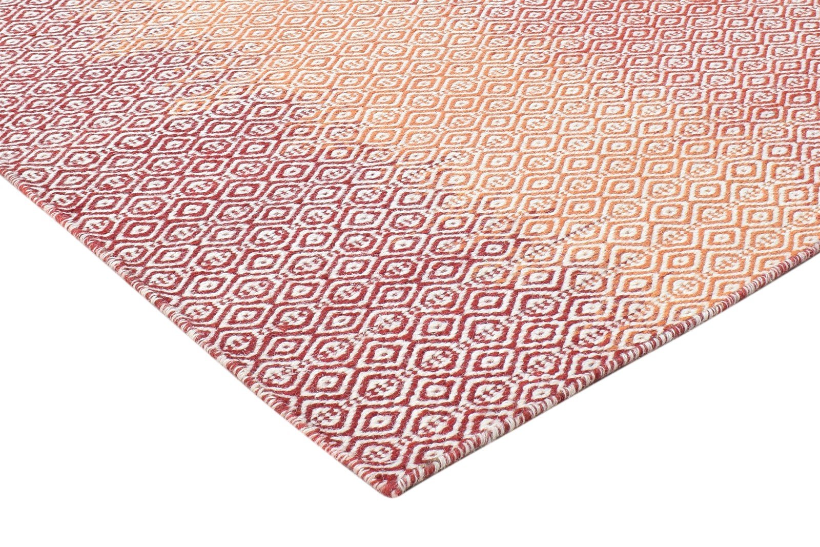 Maxie Wool Purple Rug 6' X 8' Modern Dhurrie Shibori Ombre   7865022808213