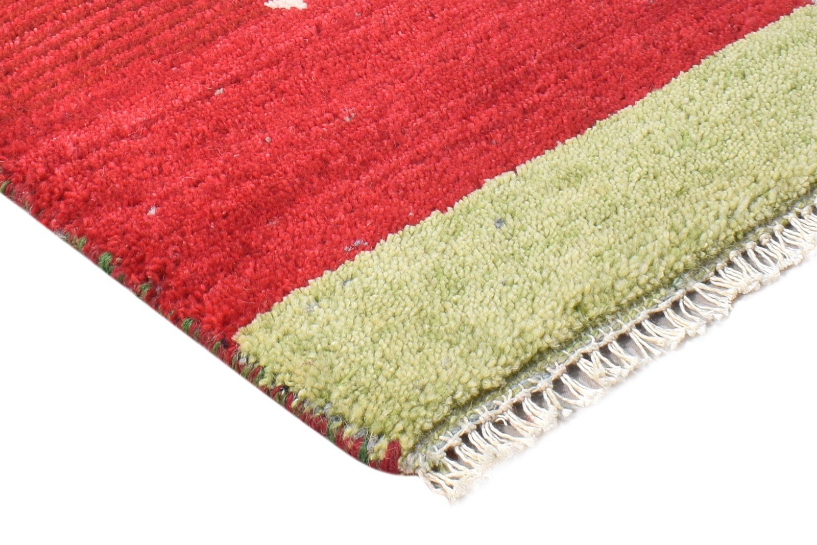 Wool Red Rug 1' X 2' Persian Hand Knotted Southwestern Tribal Small Carpet   7865185763477