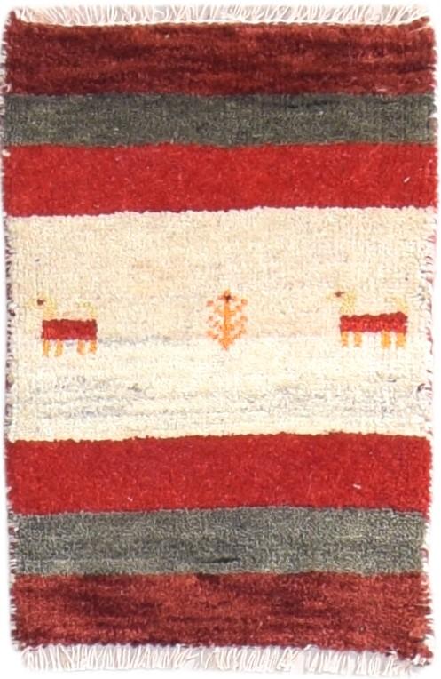 Wool Red Rug 1' X 2' Southwestern Hand Knotted American Tribal Small Carpet   7865060360341