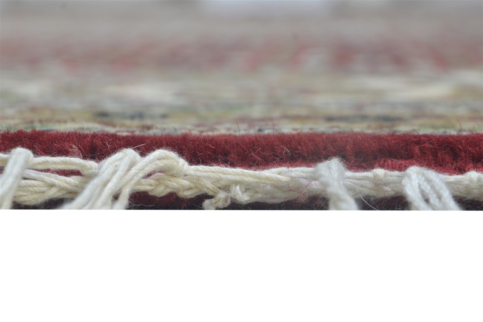 Wool Red Rug 10' X 10' Persian Hand Knotted Tabriz Medallion Extra Large Round   7864640143509