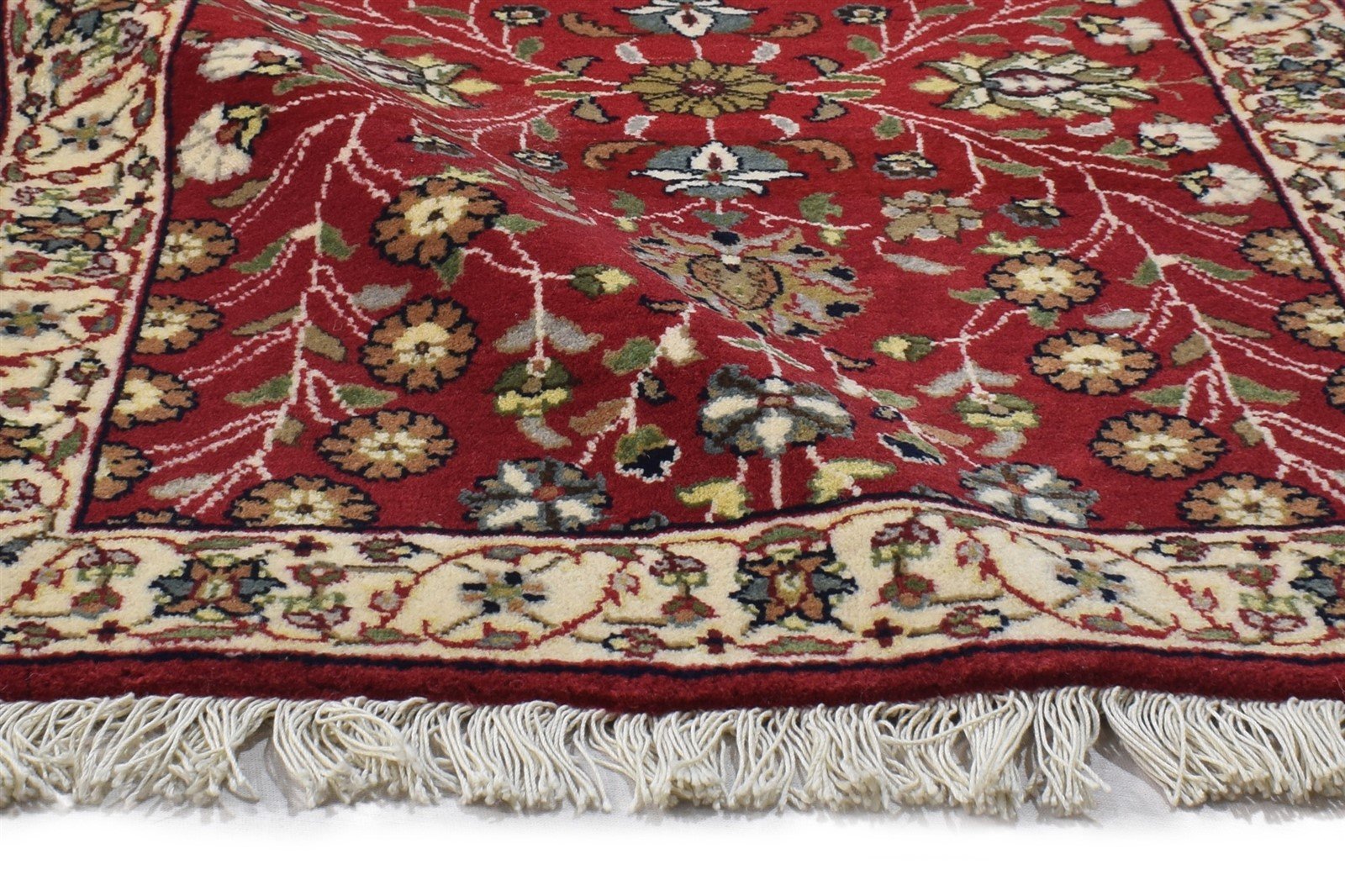 Wool Red Rug 2' X 3' Persian Hand Knotted Agra Oriental Small Carpet   7864170709141