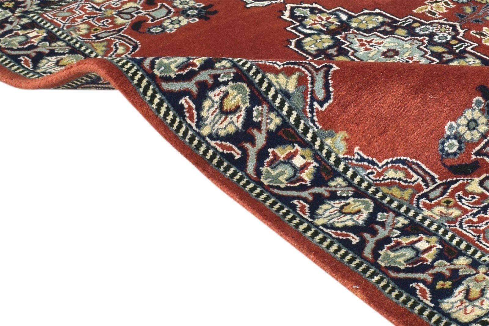 Luella Wool Red Rug 2' X 3' Persian Hand Knotted Heriz-Indian Oriental   7864644862101
