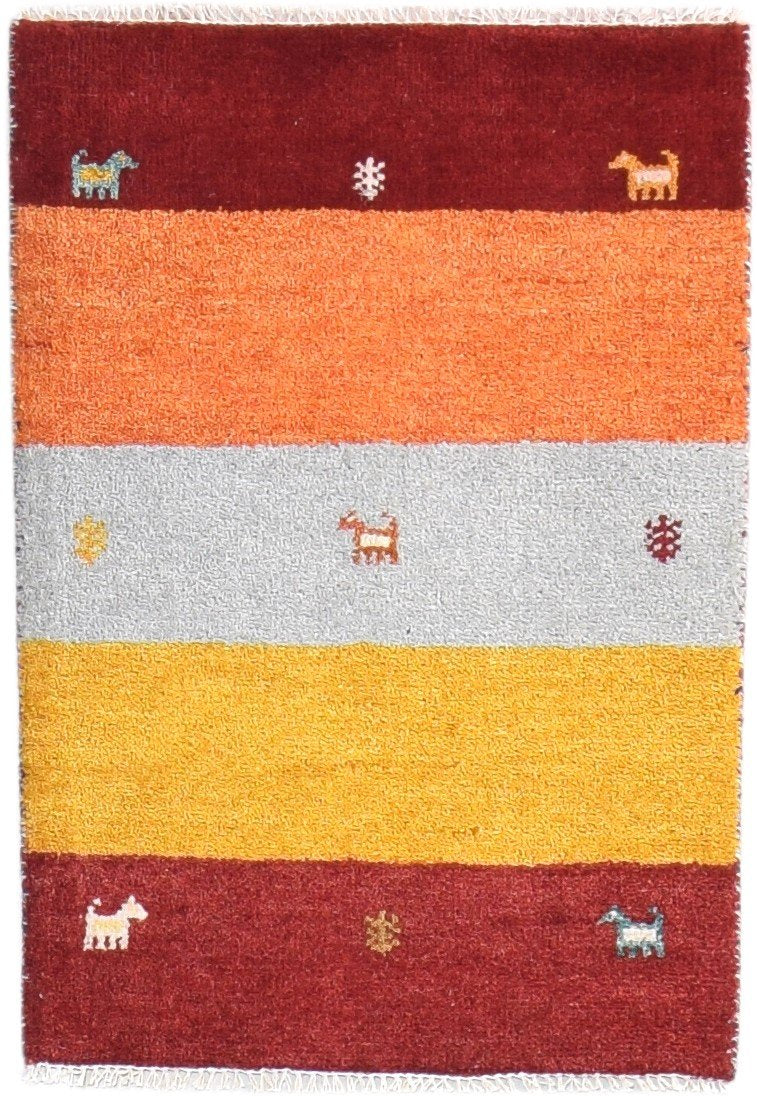 Wool Red Rug 2' X 3' Southwestern Hand Knotted American Tribal Small Carpet   7865065144469