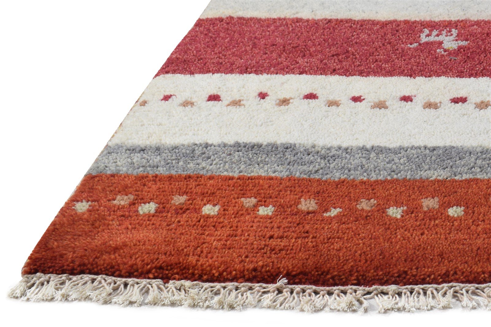Wool Red Rug 2' X 3' Tribal Hand Knotted Gabbeh Southwestern Small Carpet   7864510709909
