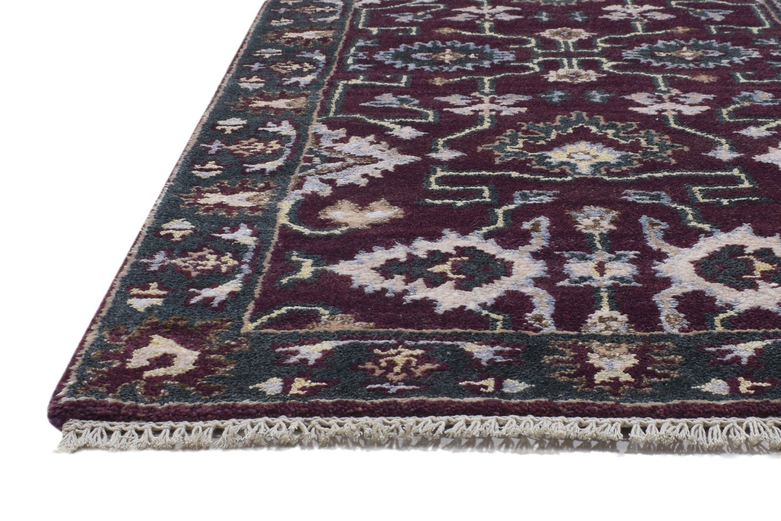 Wool Red Rug 3' X 8' Persian Hand Knotted Oushak Oriental Small Runner   7864834654357