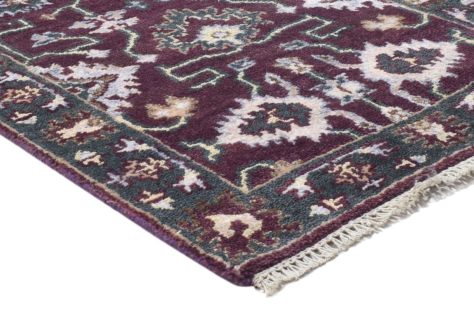 Clemmy Wool Red Rug 3' X 8' Persian Hand Knotted Oushak Oriental Runner   7864834654357