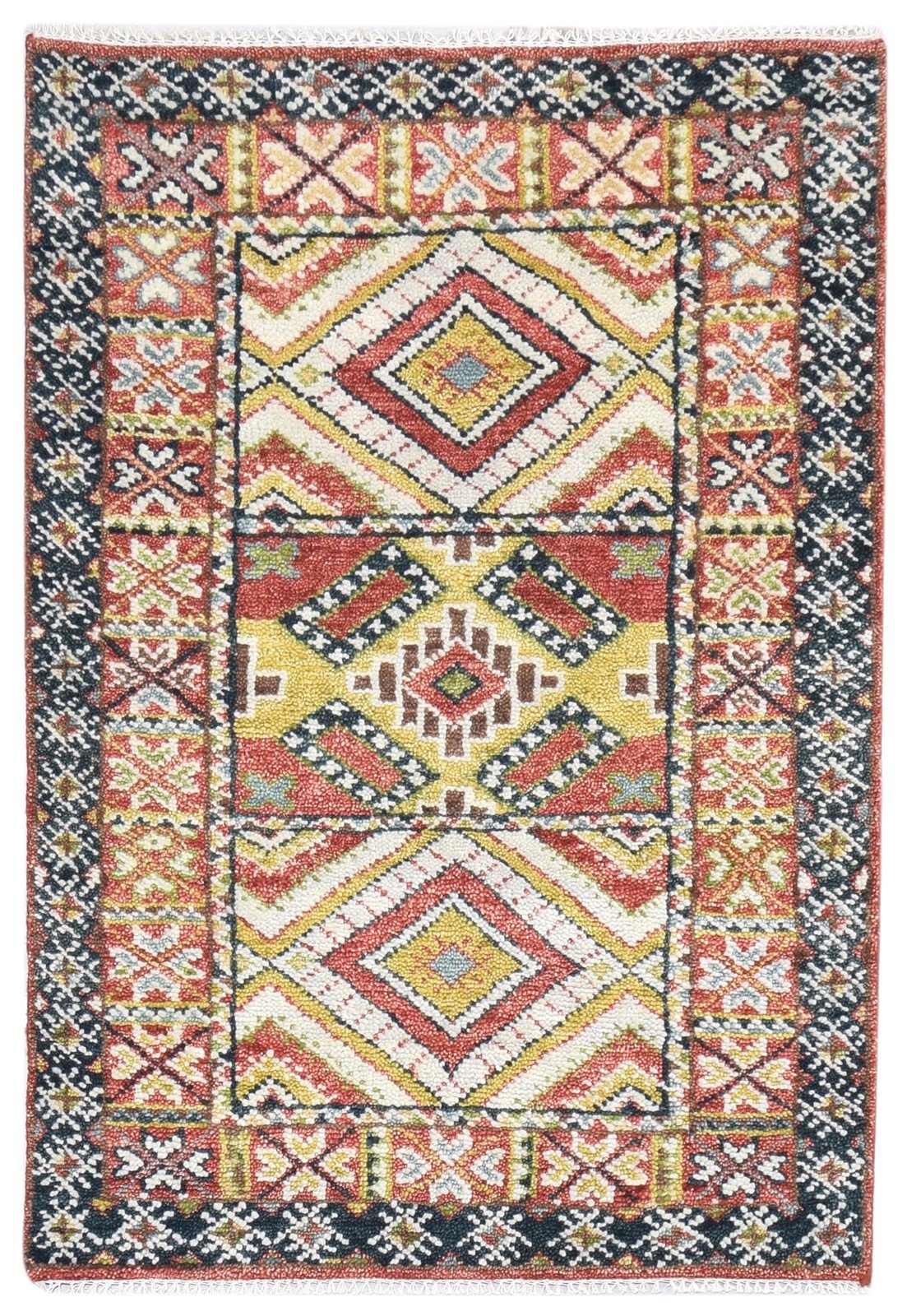 Wool Red Rug 4' X 6' Persian Hand Knotted Kazak Oriental Room Size Carpet   7864326619285