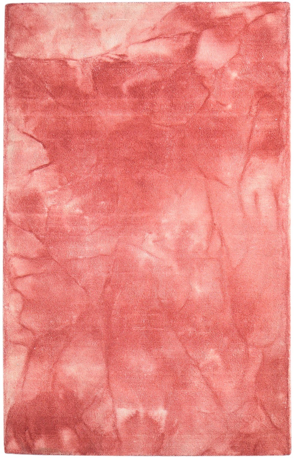 Wool Red Rug 5' X 8' Modern Hand Tufted Shibori Tie Dye Room Size Carpet   7865175343253
