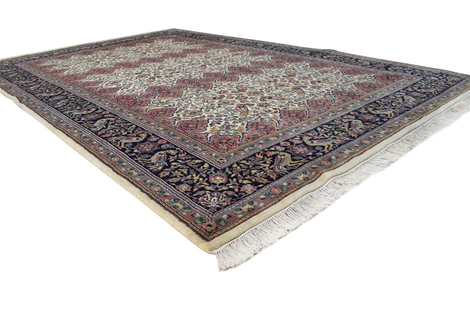Wool Red Rug 7' X 10' Persian Hand Knotted Kashan Oriental Large Carpet   7864658526357