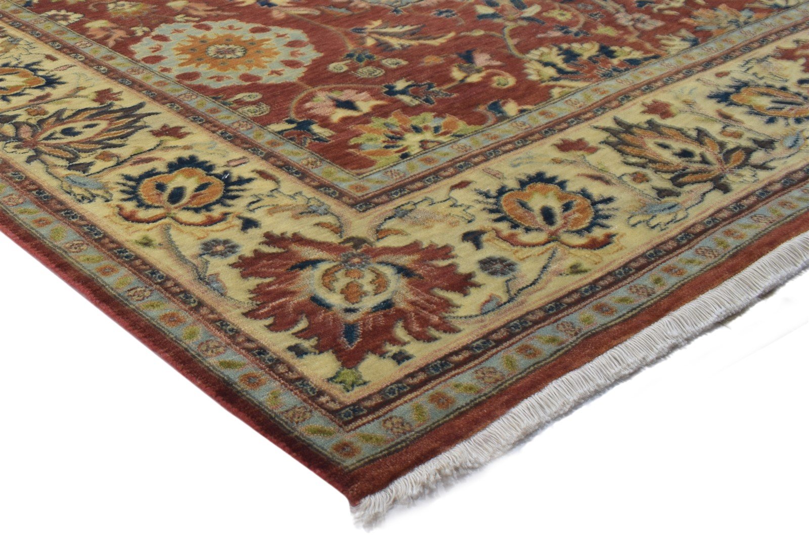 Wool Red Rug 8' X 10' Persien Hand Knotted Kashan Oriental Large Carpet   7864318328981