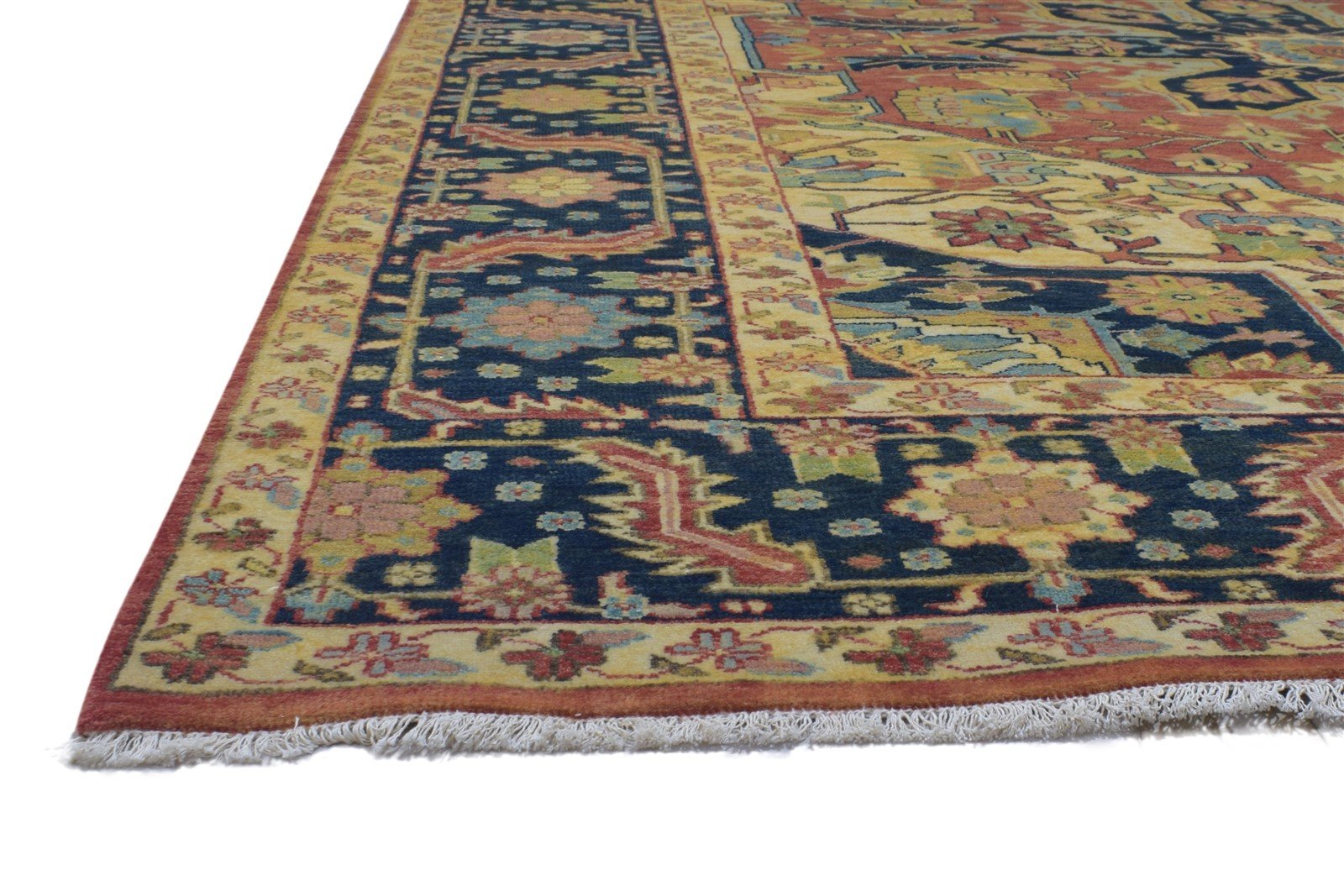 Wool Red Rug 8' X 12' Persian Hand Knotted Serapi Oriental Large Carpet   7864202461333