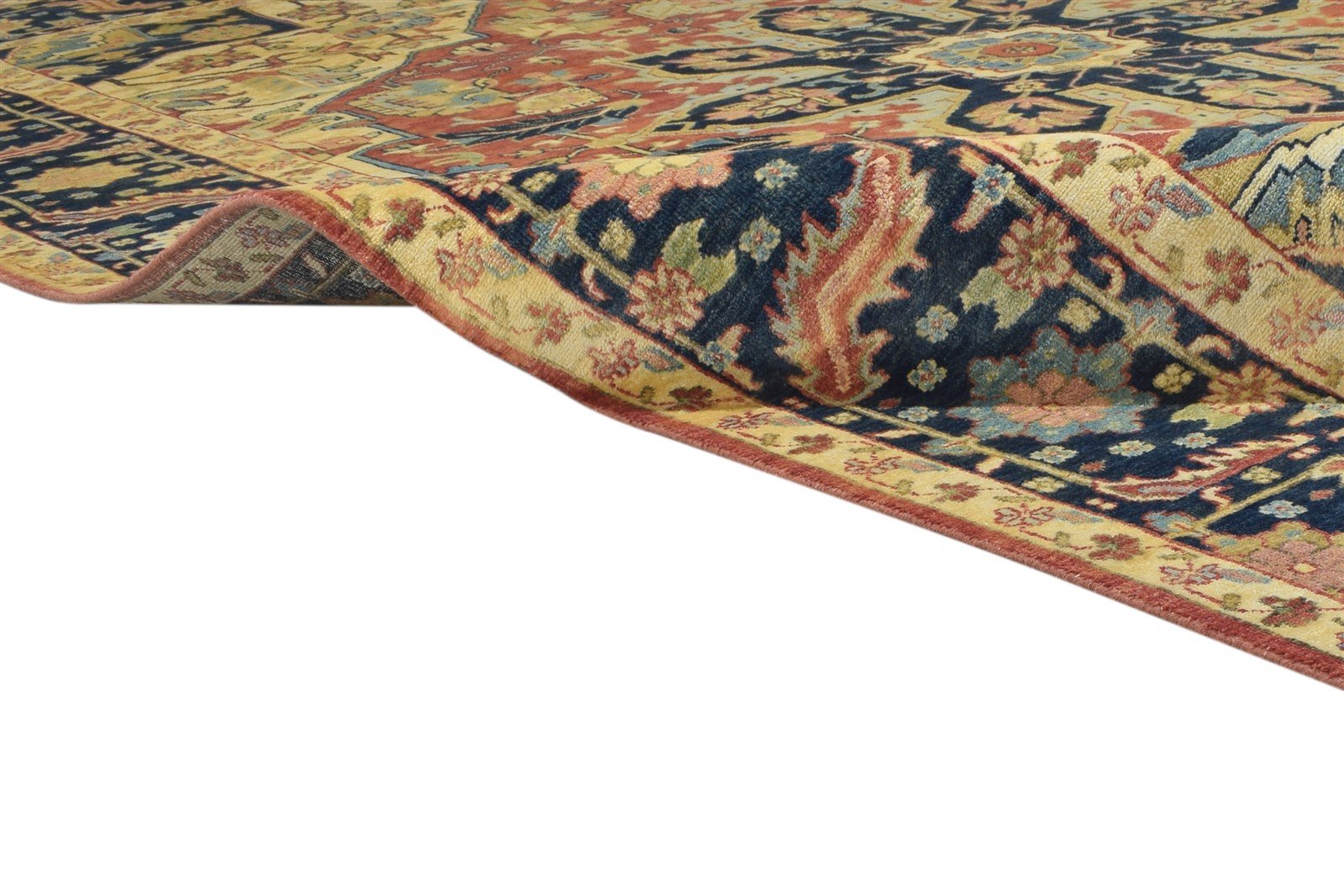 Wool Red Rug 8' X 12' Persian Hand Knotted Serapi Oriental Large Carpet   7864202461333