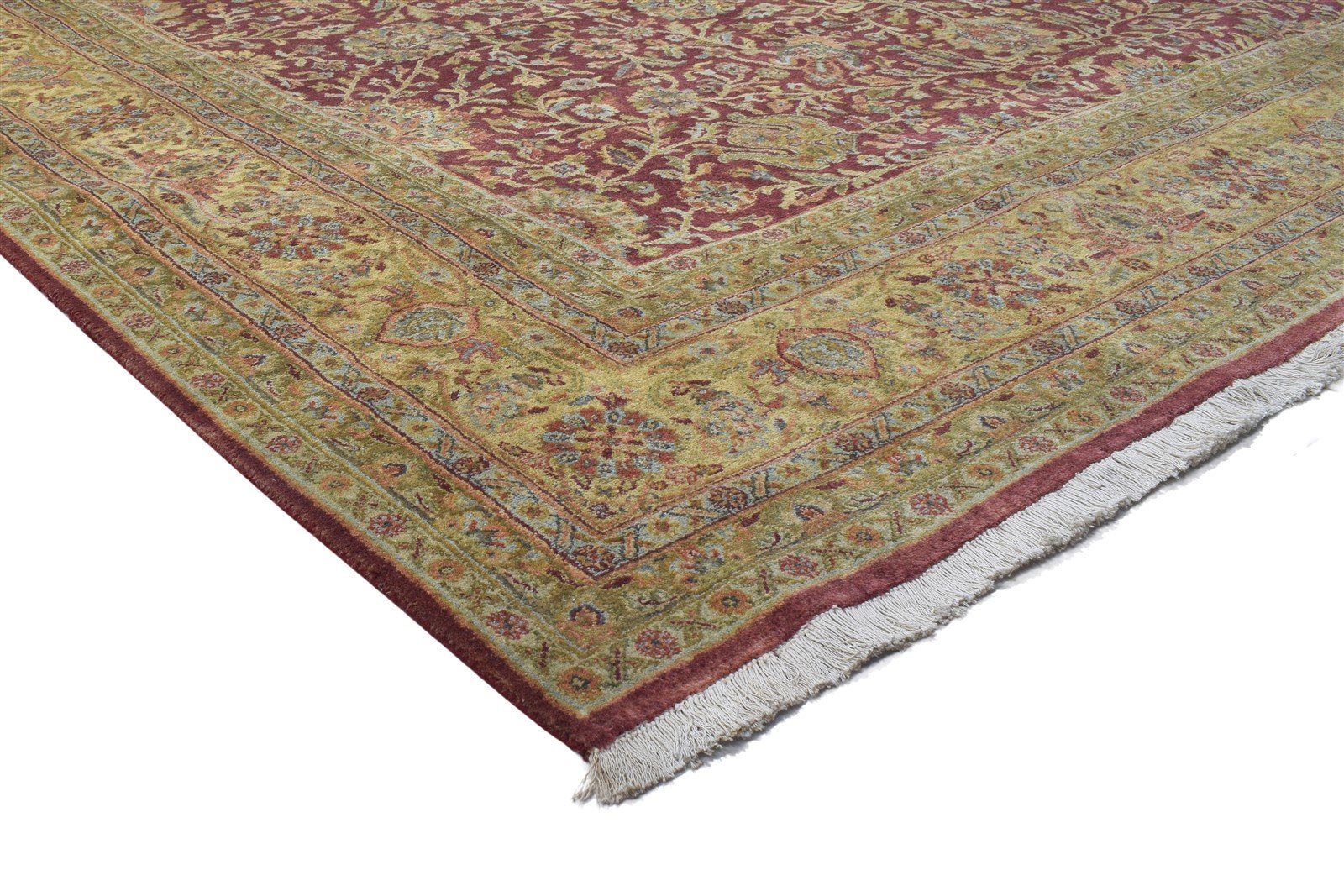 Wool Red Rug 9' X 12' Persian Hand Knotted Kashan Oriental Large Carpet   7864173199509