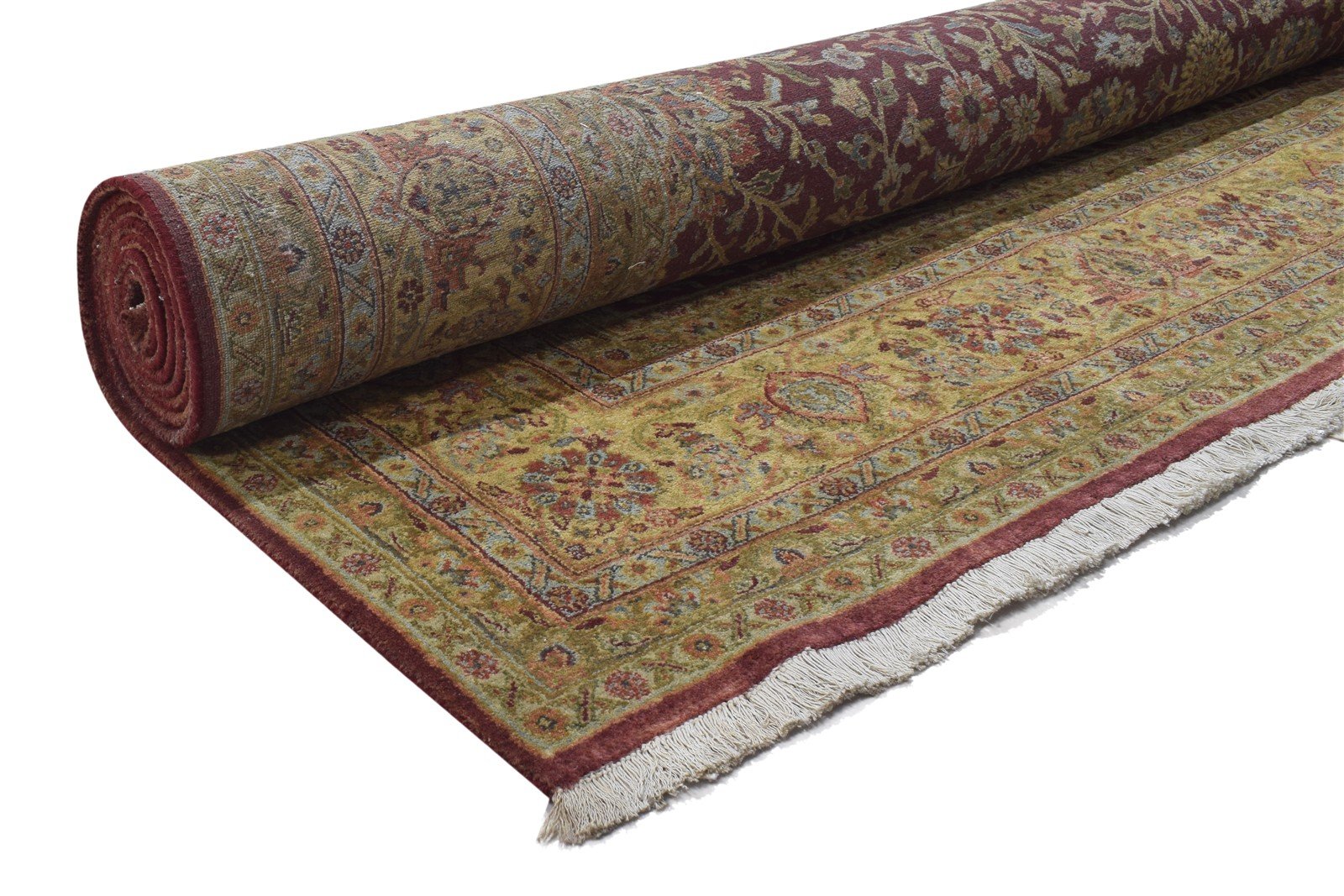 Wool Red Rug 9' X 12' Persian Hand Knotted Kashan Oriental Large Carpet   7864173199509