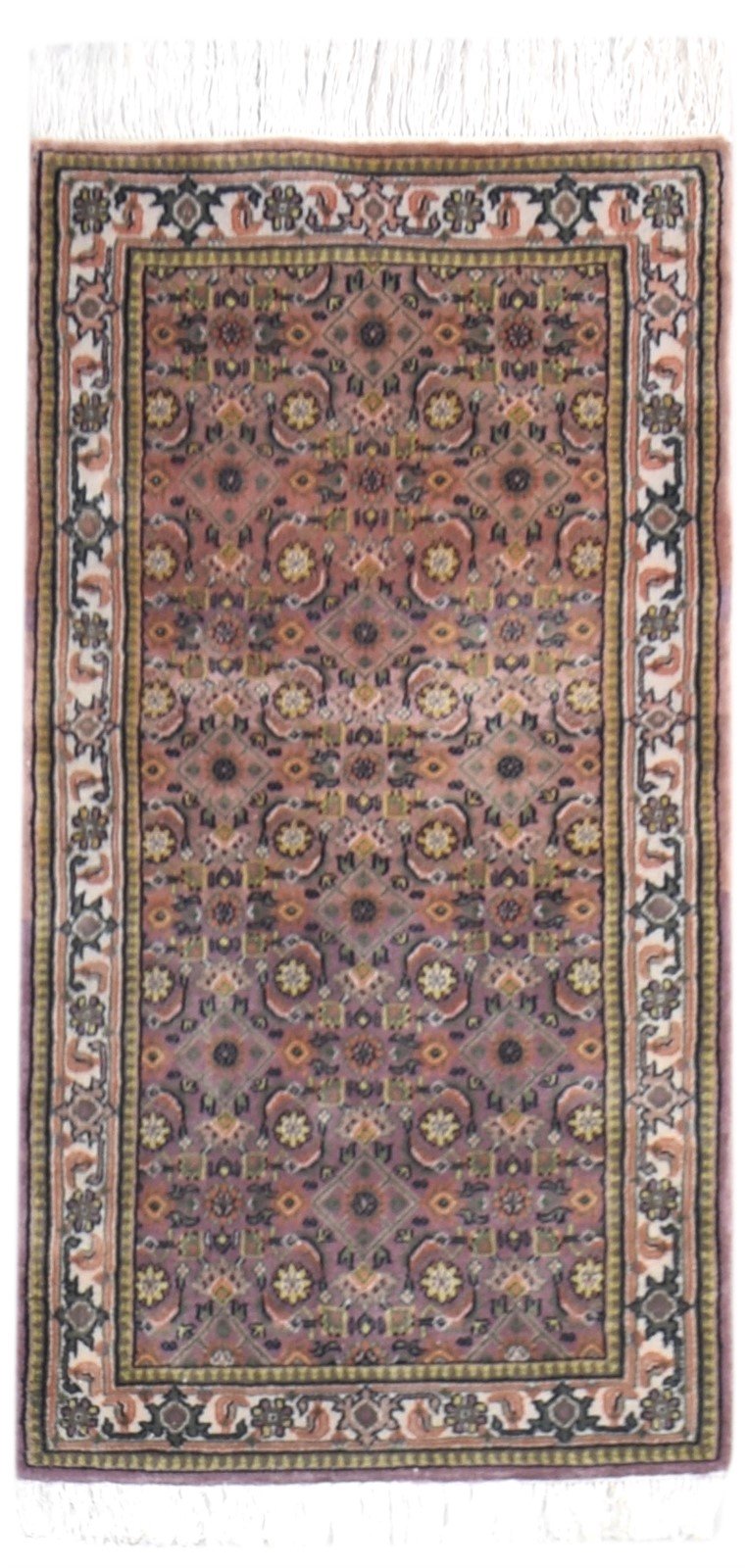 Wool Rust Rug 2'6 X 5' Persian Hand Knotted Bijar Oriental Small Carpet   7864679661717