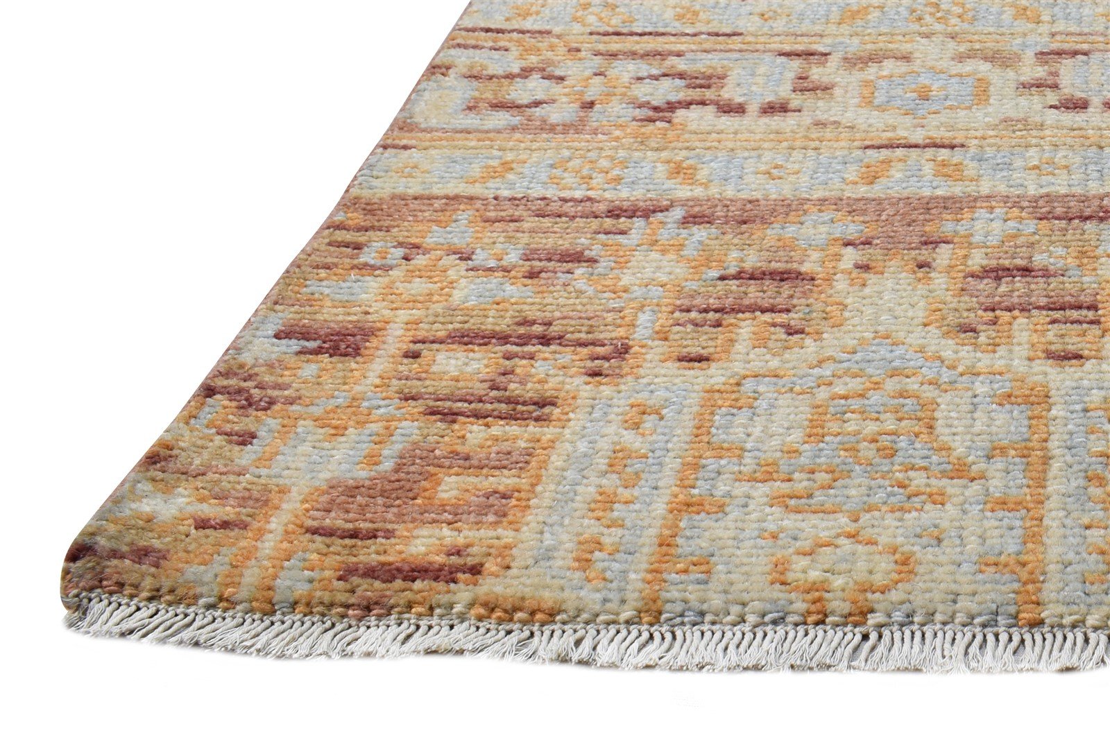 Wool Rust Rug 2' X 2' Persian Hand Knotted Kazak Oriental Small Carpet   7865152209045