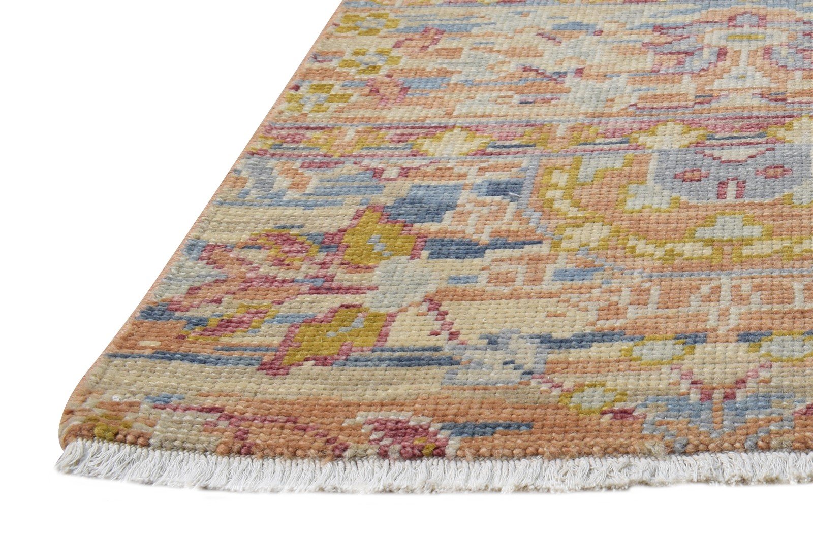 Wool Rust Rug 2' X 2' Persian Hand Knotted Oushak Oriental Small Carpet   7865151291541
