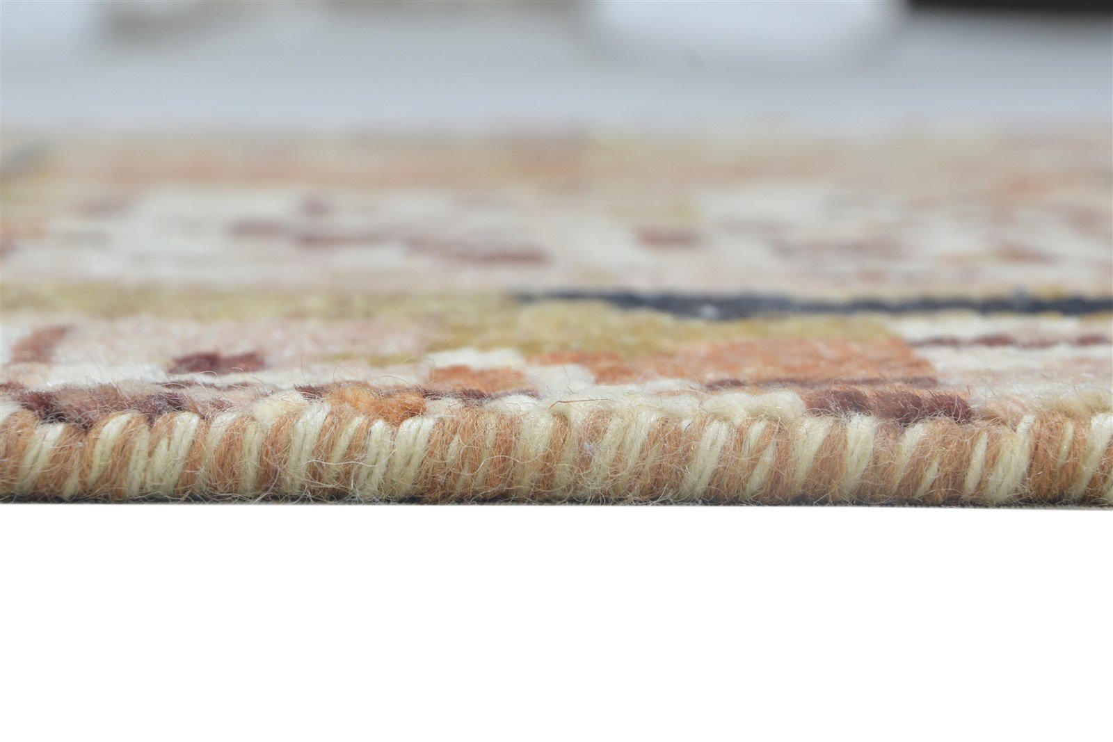 Wool Rust Rug 3' X 10' Modern Hand Knotted Indian Abstract Small Runner   7864144527509