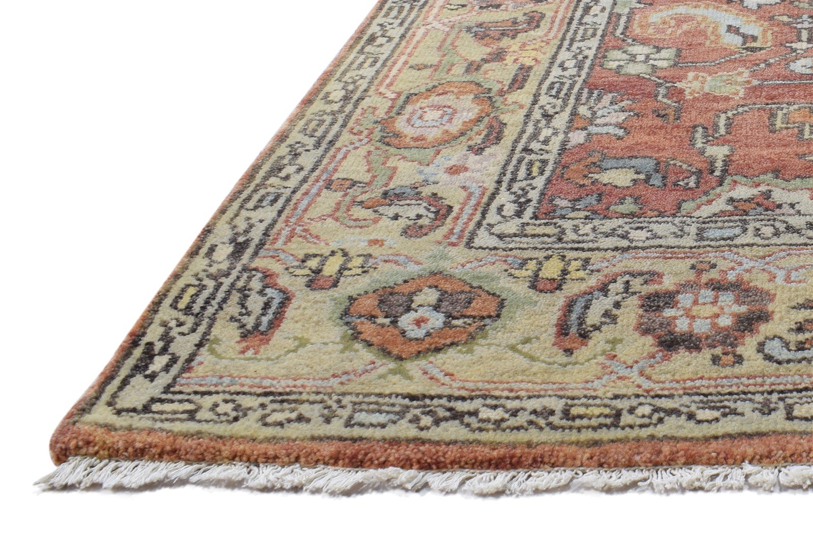 Wool Rust Rug 4' X 6' Persian Hand Knotted Oushak Oriental Room Size Carpet   7864997052565