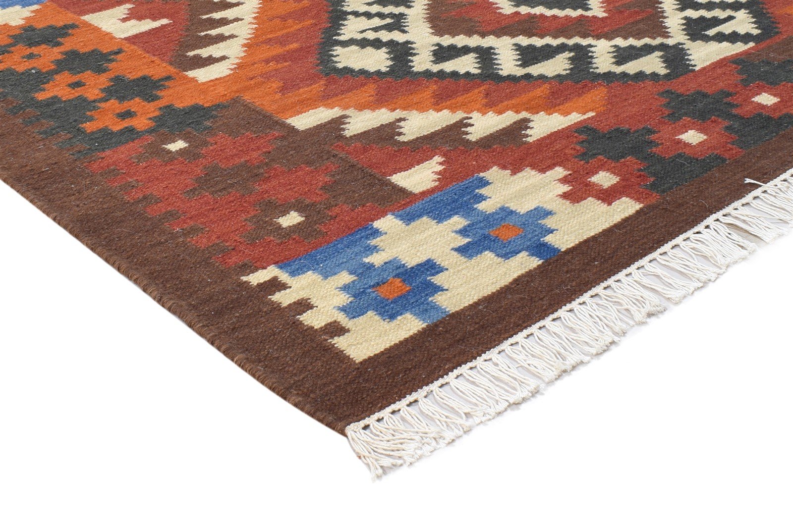 Wool Rust Rug 5' X 7' Persian Dhurrie Kazak Oriental Room Size Carpet   7865020711061