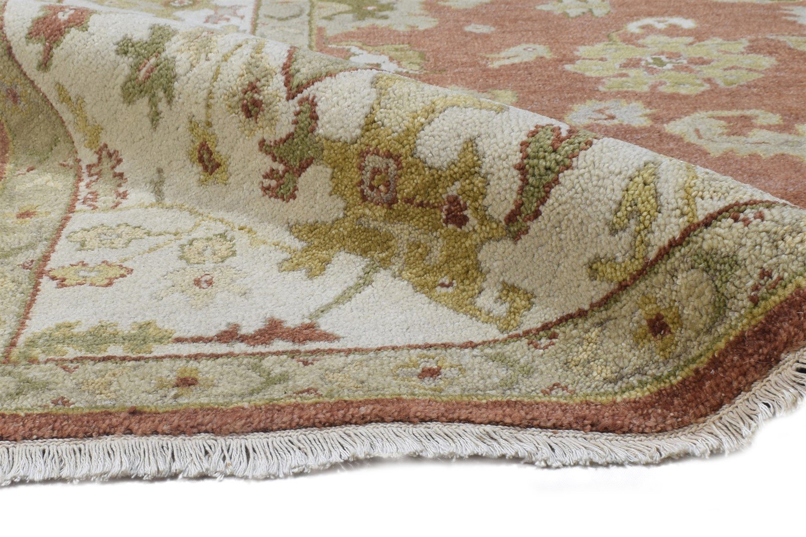 Wool Rust Rug 8' X 9' Persian Hand Knotted Oushak Oriental Large Carpet   7864494882965