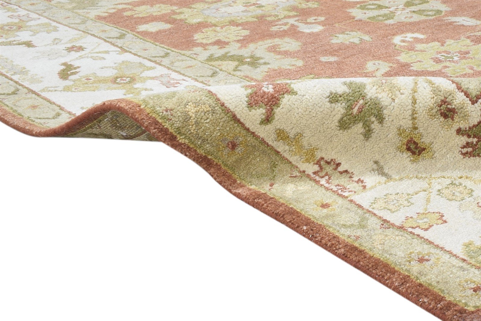 Wool Rust Rug 8' X 9' Persian Hand Knotted Oushak Oriental Large Carpet   7864494882965