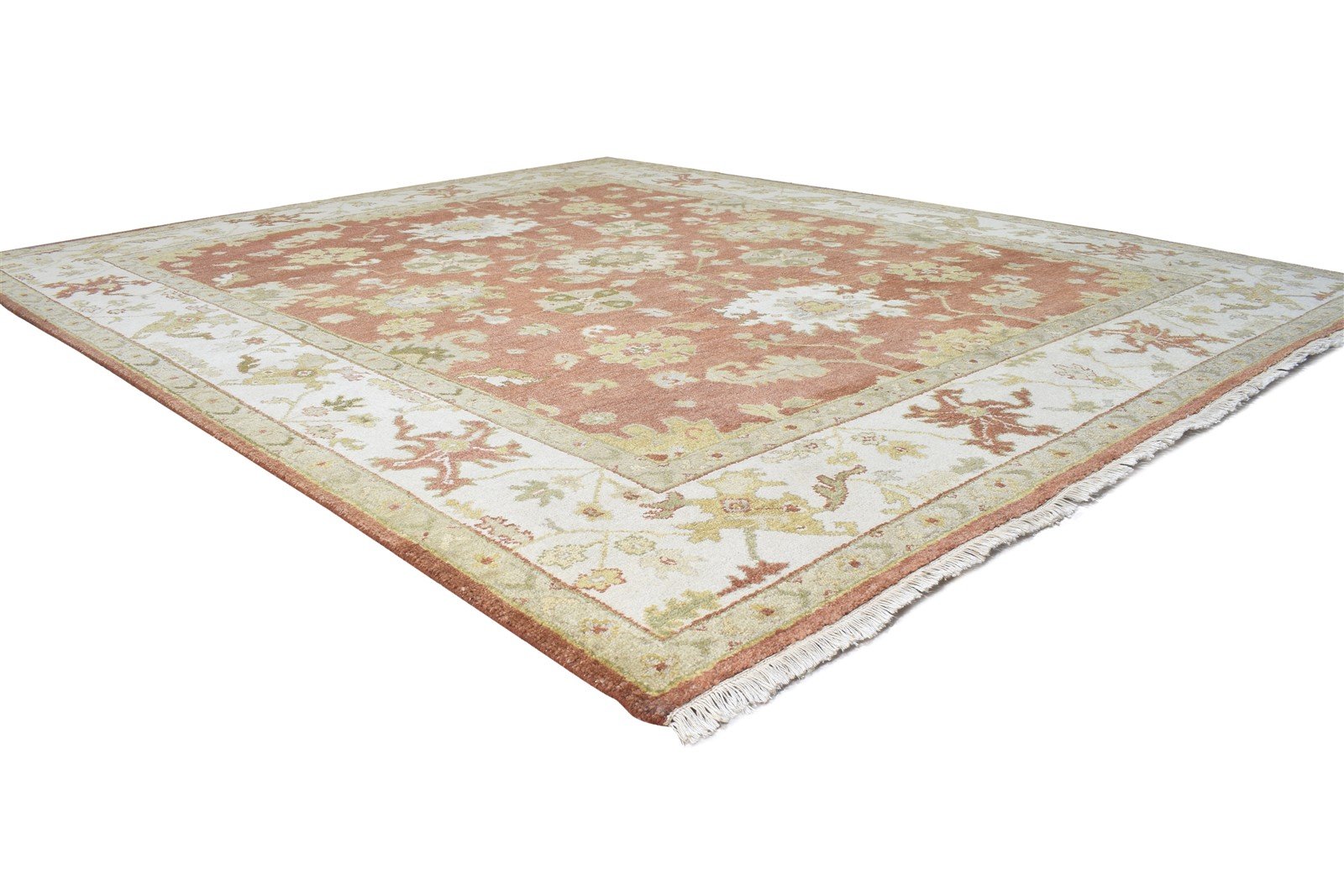Wool Rust Rug 8' X 9' Persian Hand Knotted Oushak Oriental Large Carpet   7864494882965