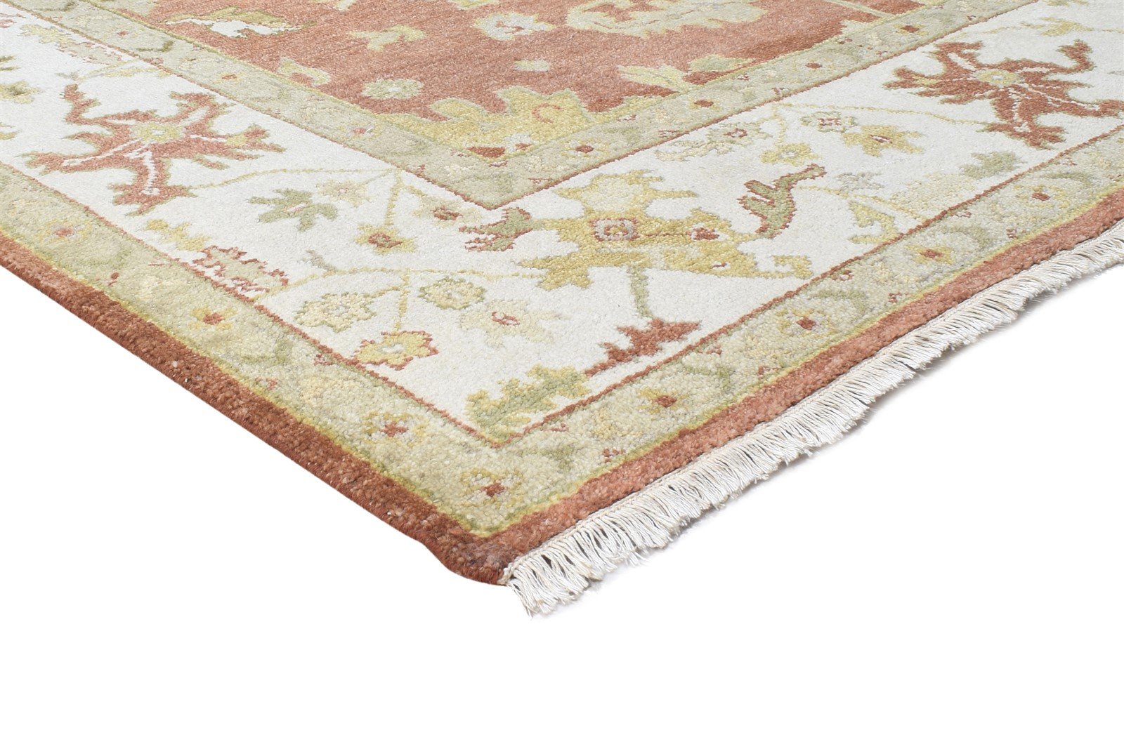 Wool Rust Rug 8' X 9' Persian Hand Knotted Oushak Oriental Large Carpet   7864494882965