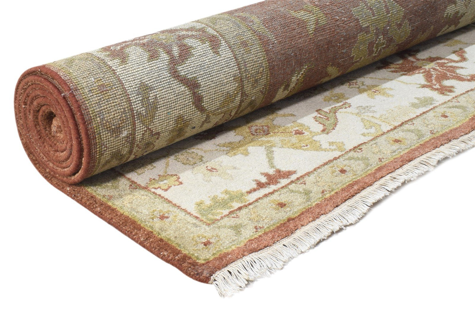 Wool Rust Rug 8' X 9' Persian Hand Knotted Oushak Oriental Large Carpet   7864494882965