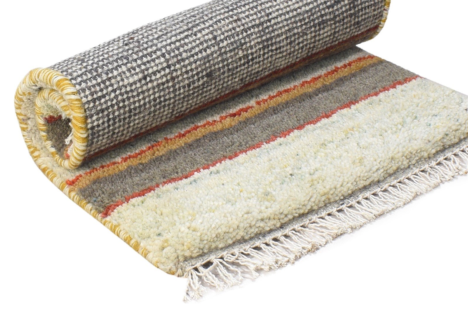 Latia Wool Sage Rug 1' X 2' Tribal Hand Knotted Gabbeh Southwestern   7864501338261