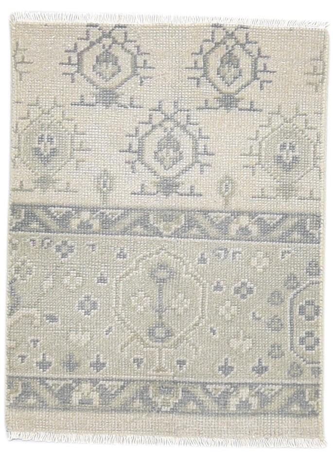 Wool Sand Rug 2' X 2' Persian Hand Knotted Bokhara Oriental Small Carpet   7864837669013