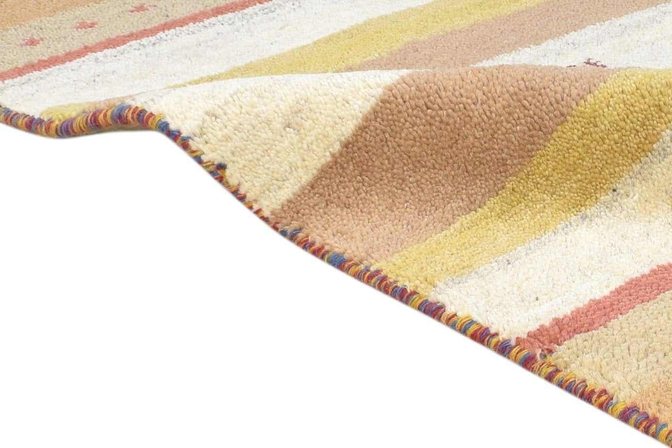 Wool Sand Rug 2' X 3' Tribal Hand Knotted Gabbeh Southwestern Small Carpet   7864510578837