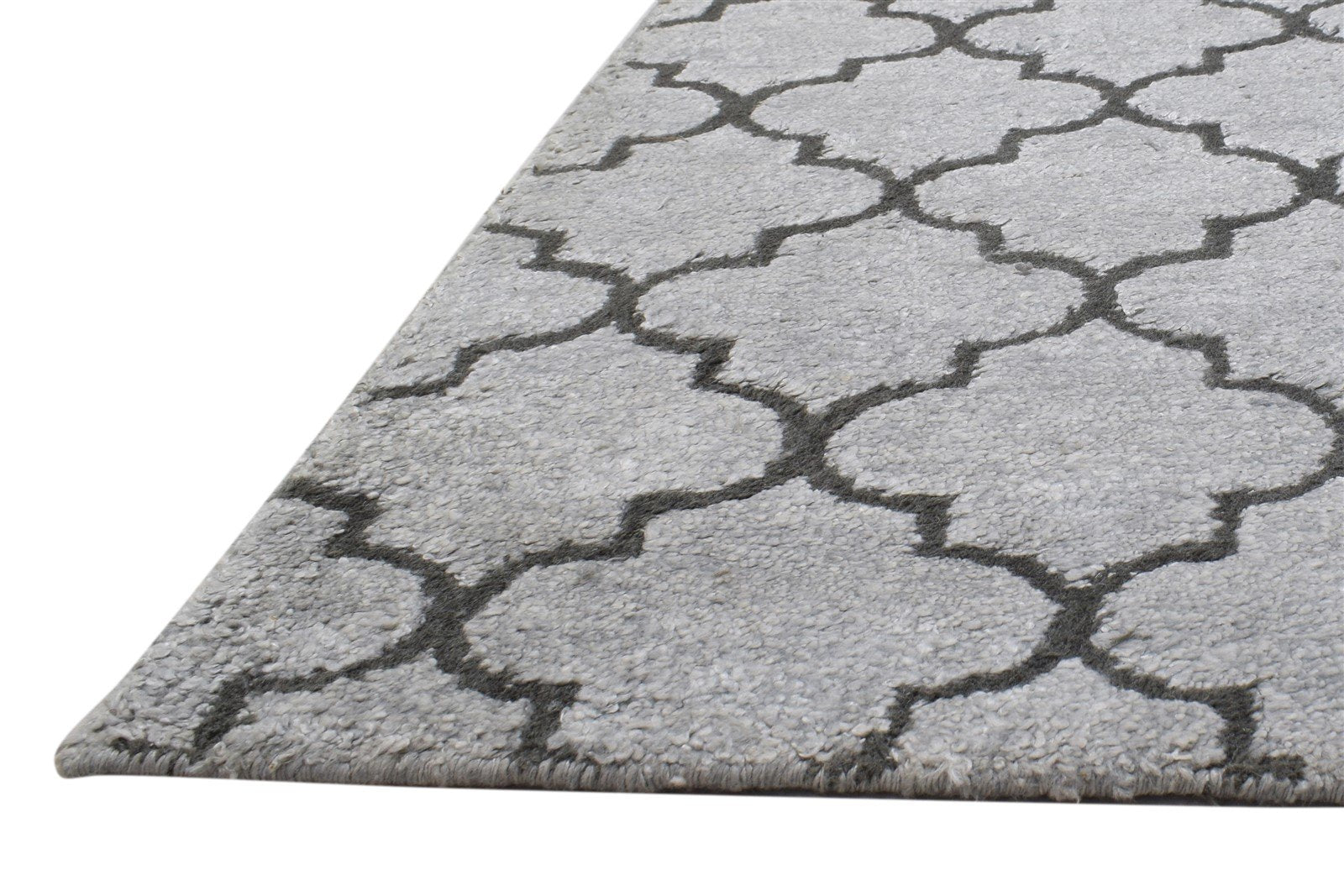 Wool Sand Rug 5' X 7' Modern Hand Knotted Moroccan Trellis Room Size Carpet   7864512839829