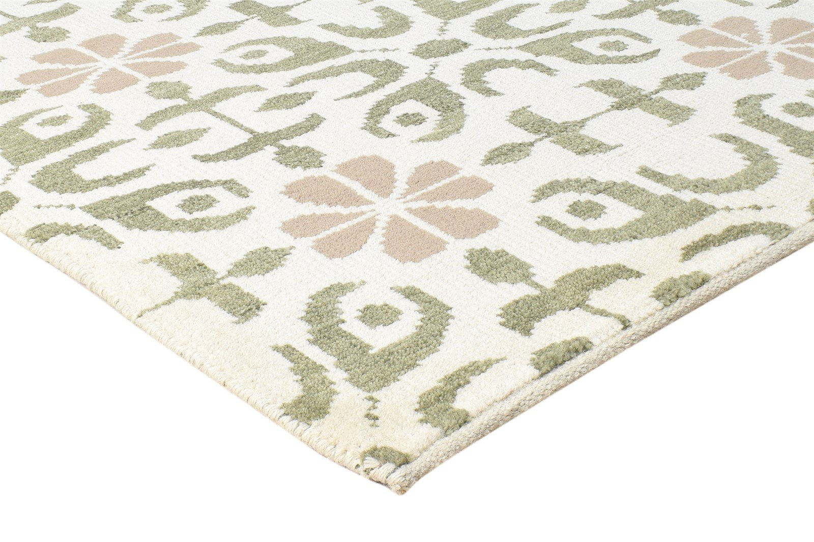 Wool Sand Rug 5' X 7' Modern Hand Knotted Scandinavian Floral Room Size Carpet   7864414797973