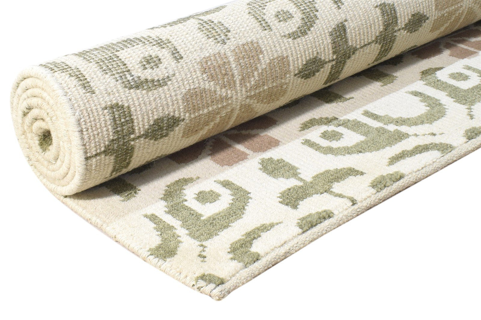 Wool Sand Rug 5' X 7' Modern Hand Knotted Scandinavian Floral Room Size Carpet   7864414797973