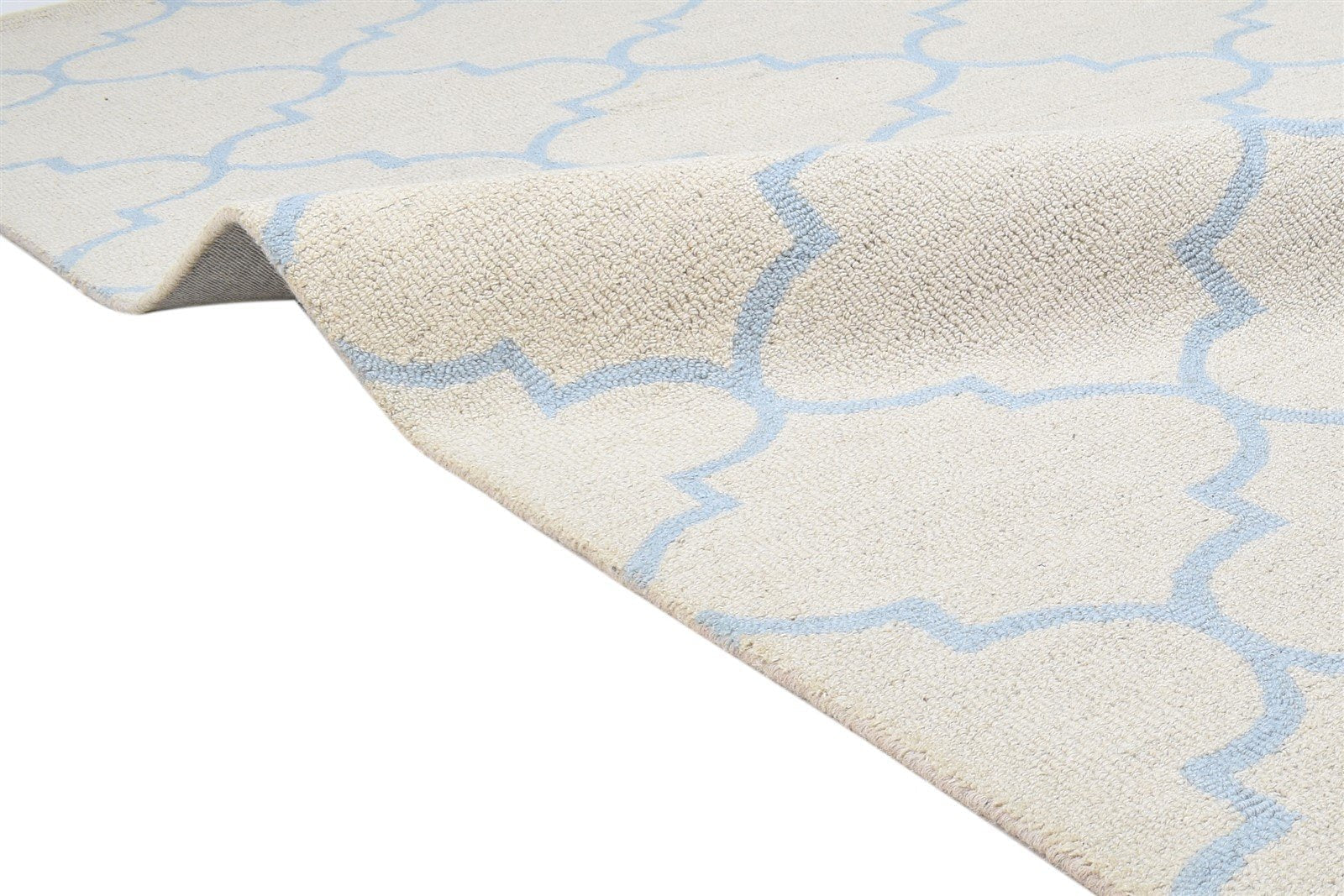 Alta Wool Sand Rug 5' X 8' Modern Hand Tufted Moroccan Trellis   7864256528533