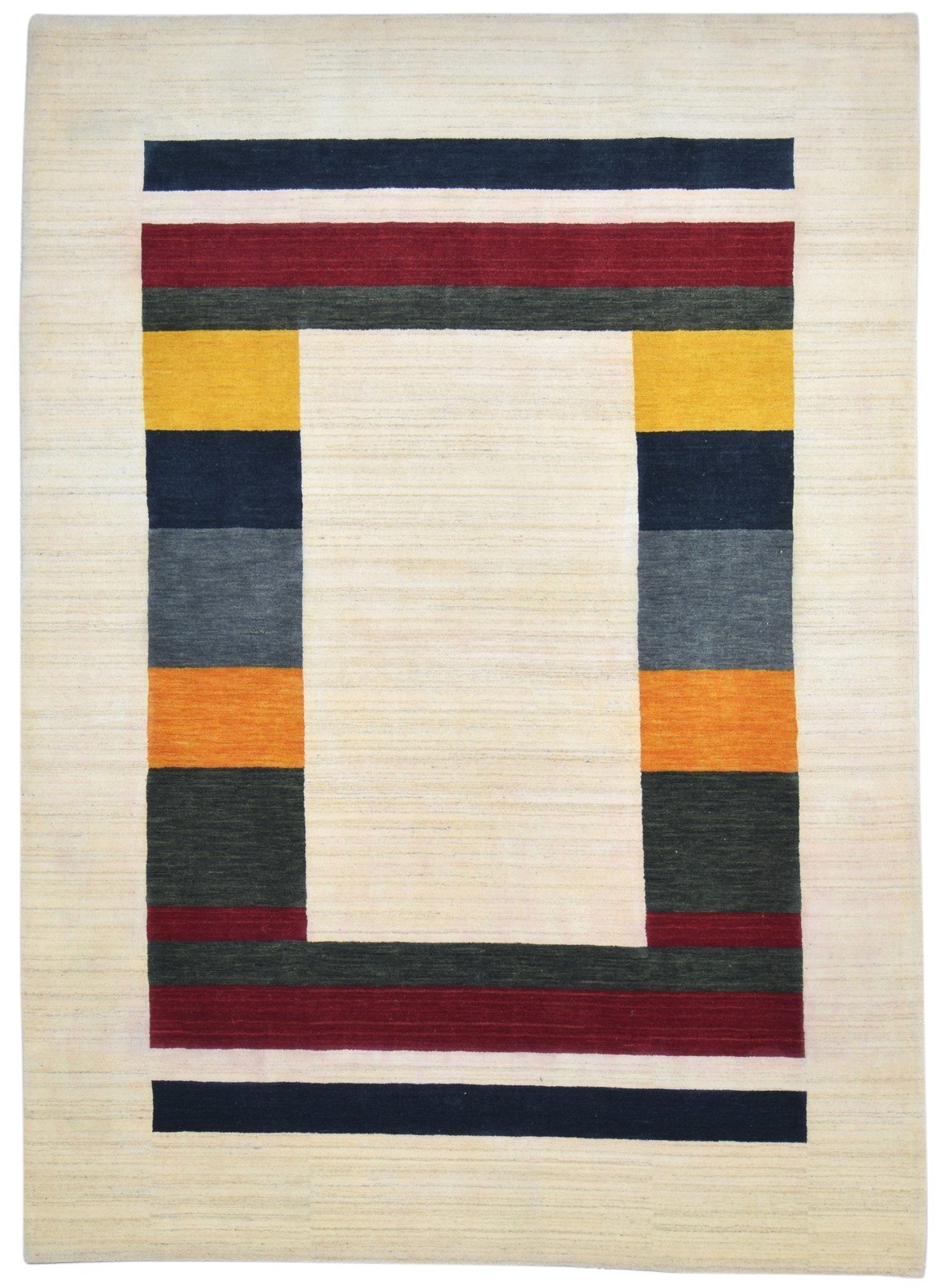 Wool Sand Rug 6' X 8' Persian Hand Woven Gabbeh Southwestern Room Size Carpet   7864180932757