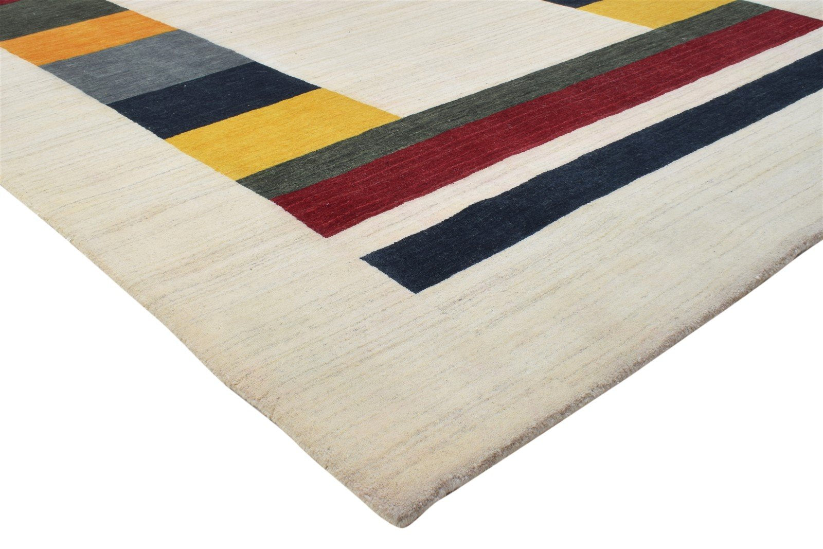 Wool Sand Rug 6' X 8' Persian Hand Woven Gabbeh Southwestern Room Size Carpet   7864180932757