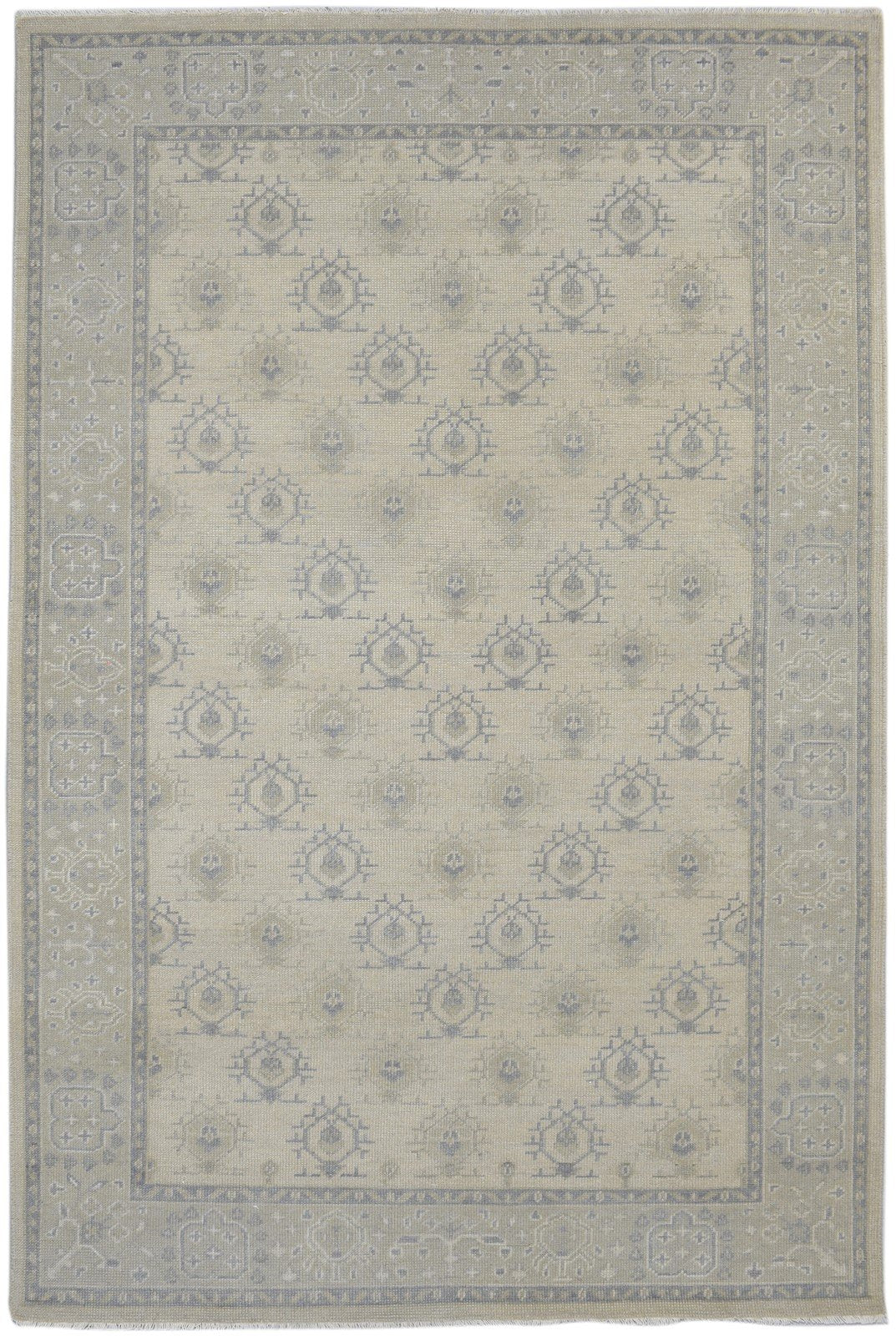 Wool Sand Rug 6' X 9' Persian Hand Knotted Bokhara Oriental Room Size Carpet   7860689469589