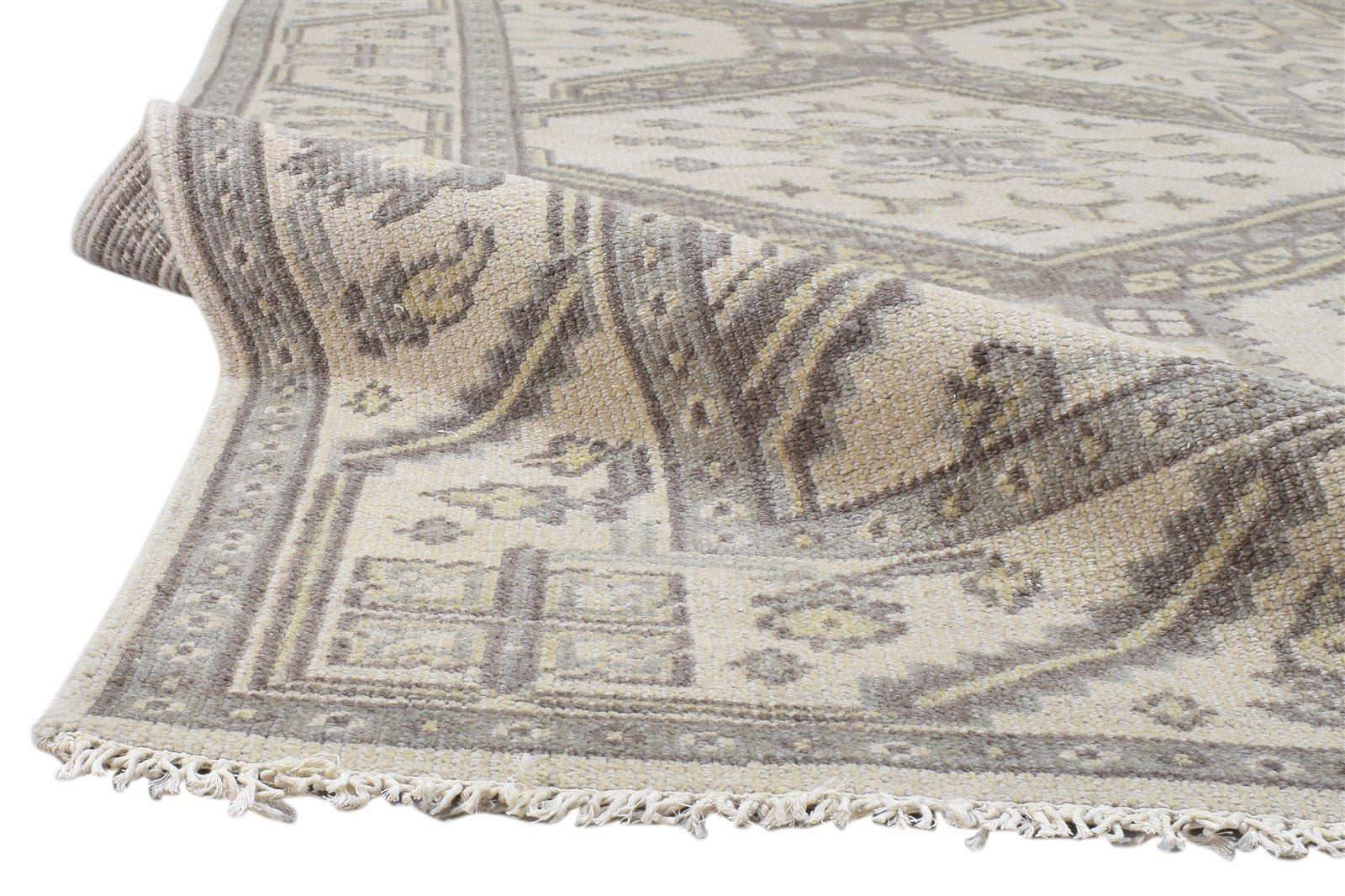 Wool Sand Rug 8' X 10' Persian Hand Knotted Kazak Oriental 8'1"X10'1" Carpet   7860688322709