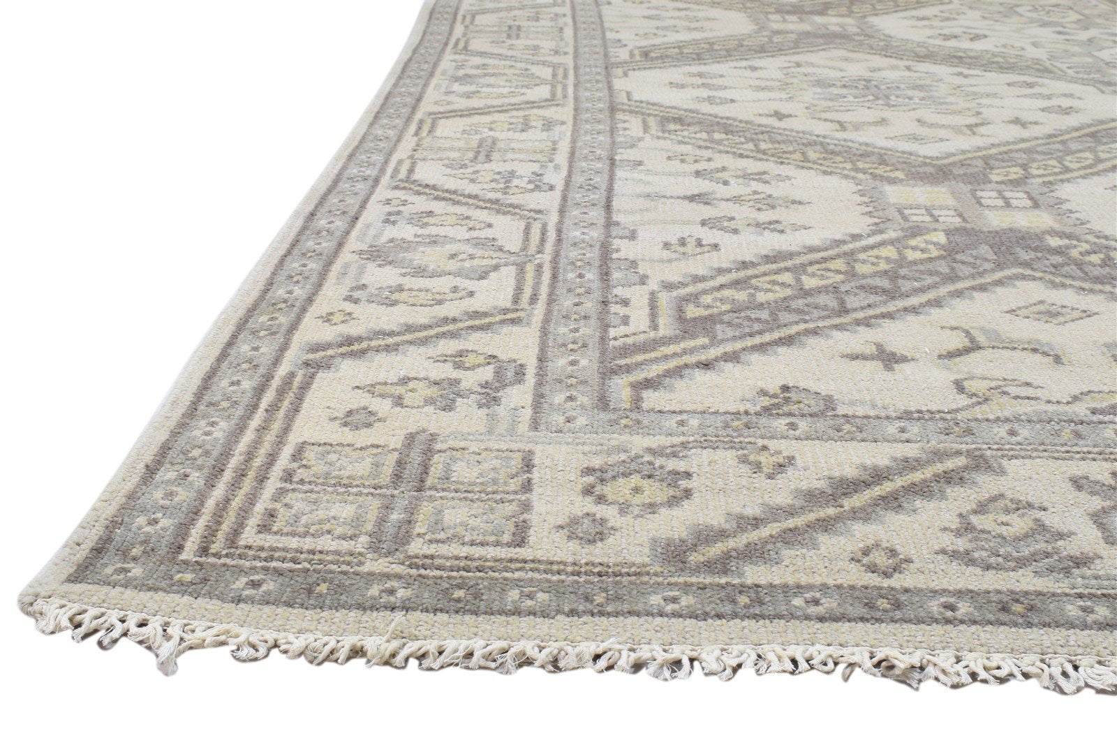 Wool Sand Rug 8' X 10' Persian Hand Knotted Kazak Oriental 8'1"X10'1" Carpet   7860688322709