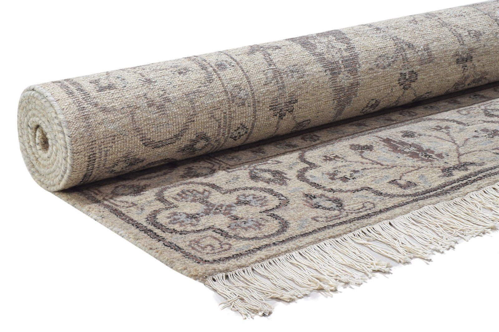 Wool Sand Rug 8' X 10' Persian Hand Knotted Mughal Oriental Large Carpet   7864170610837