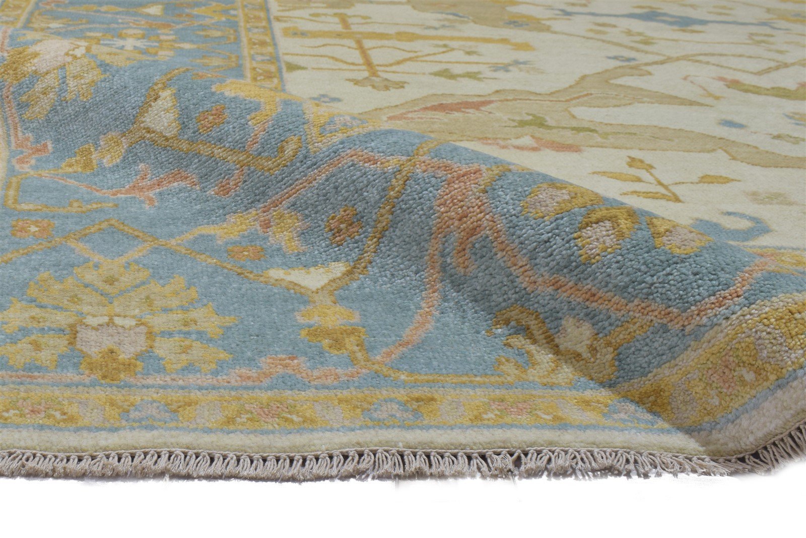 Wool Sand Rug 8' X 10' Persian Hand Knotted Oushak Oriental Large Carpet   7864182866069
