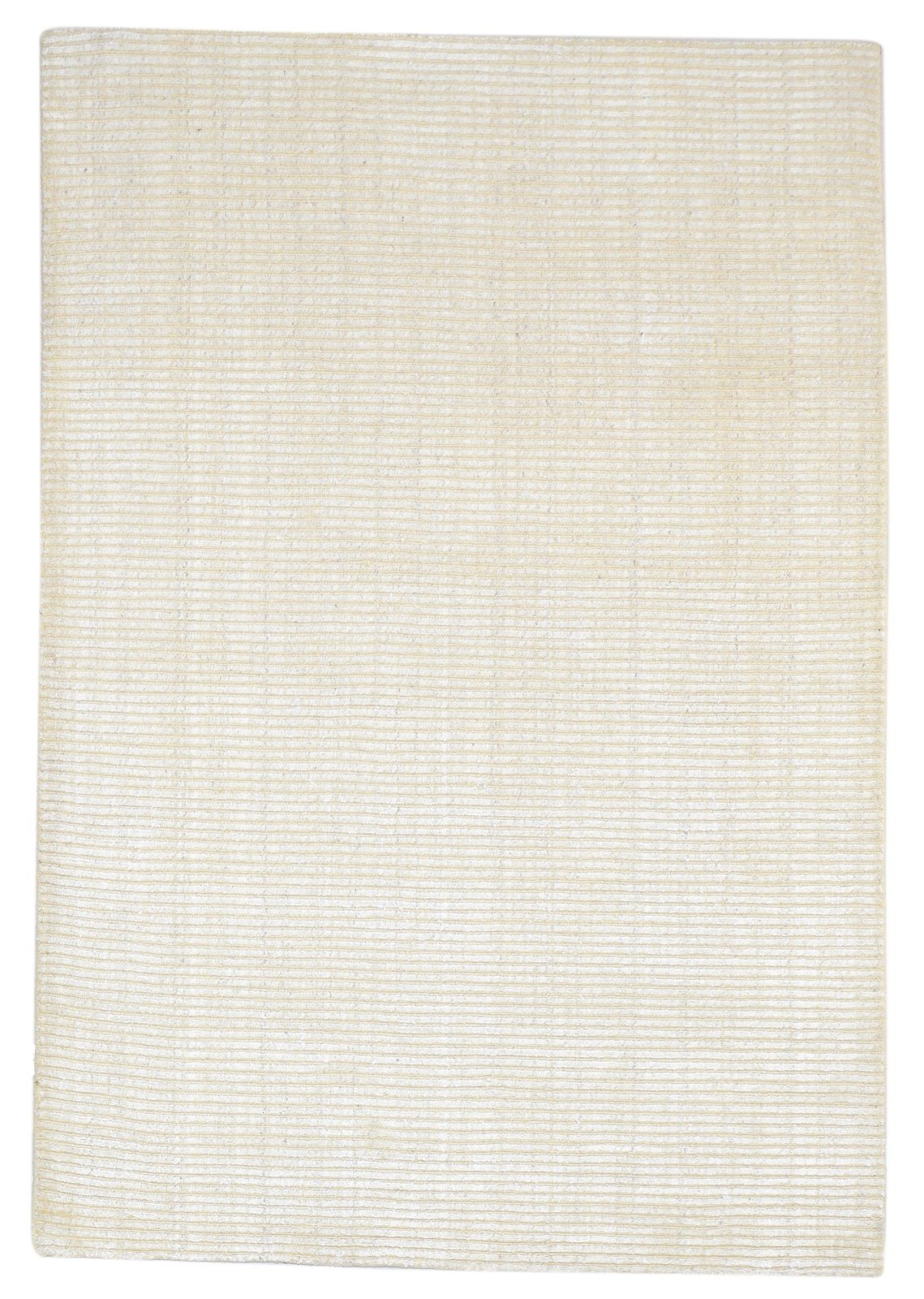 Wool / Silk Beige Rug 4X6 Modern Hand Woven Scandinavian Stars Room Size Carpet   7864312496277