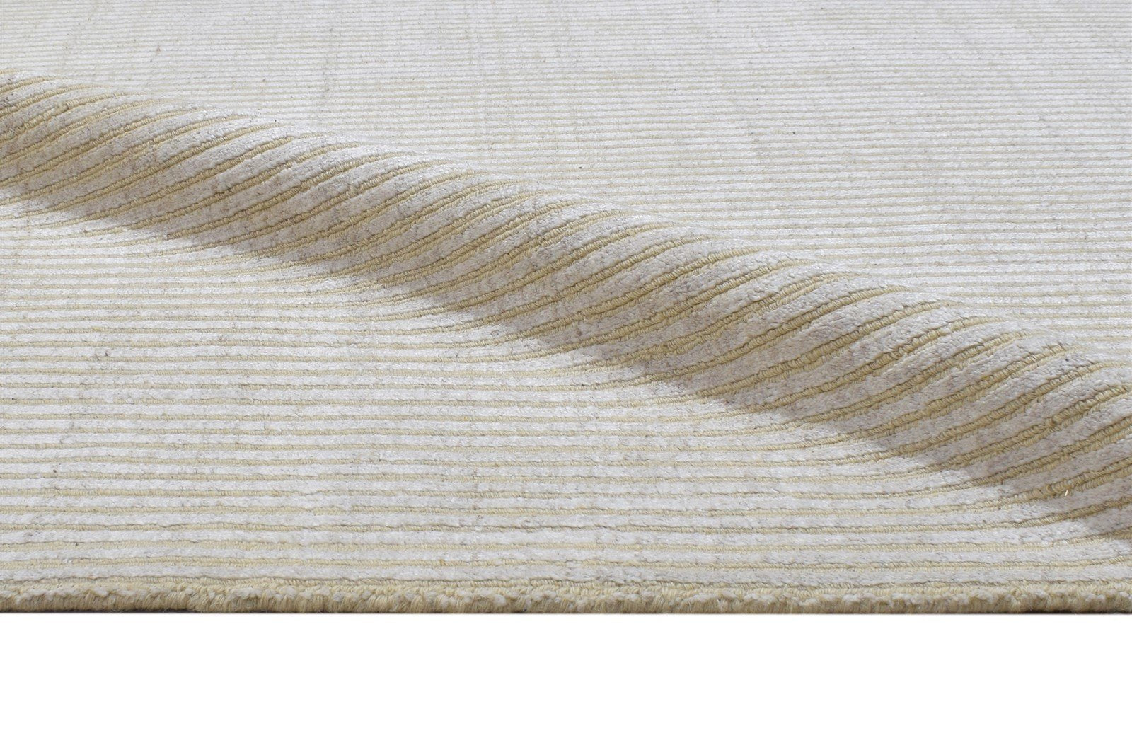 Wool / Silk Beige Rug 4X6 Modern Hand Woven Scandinavian Stars Room Size Carpet   7864312496277