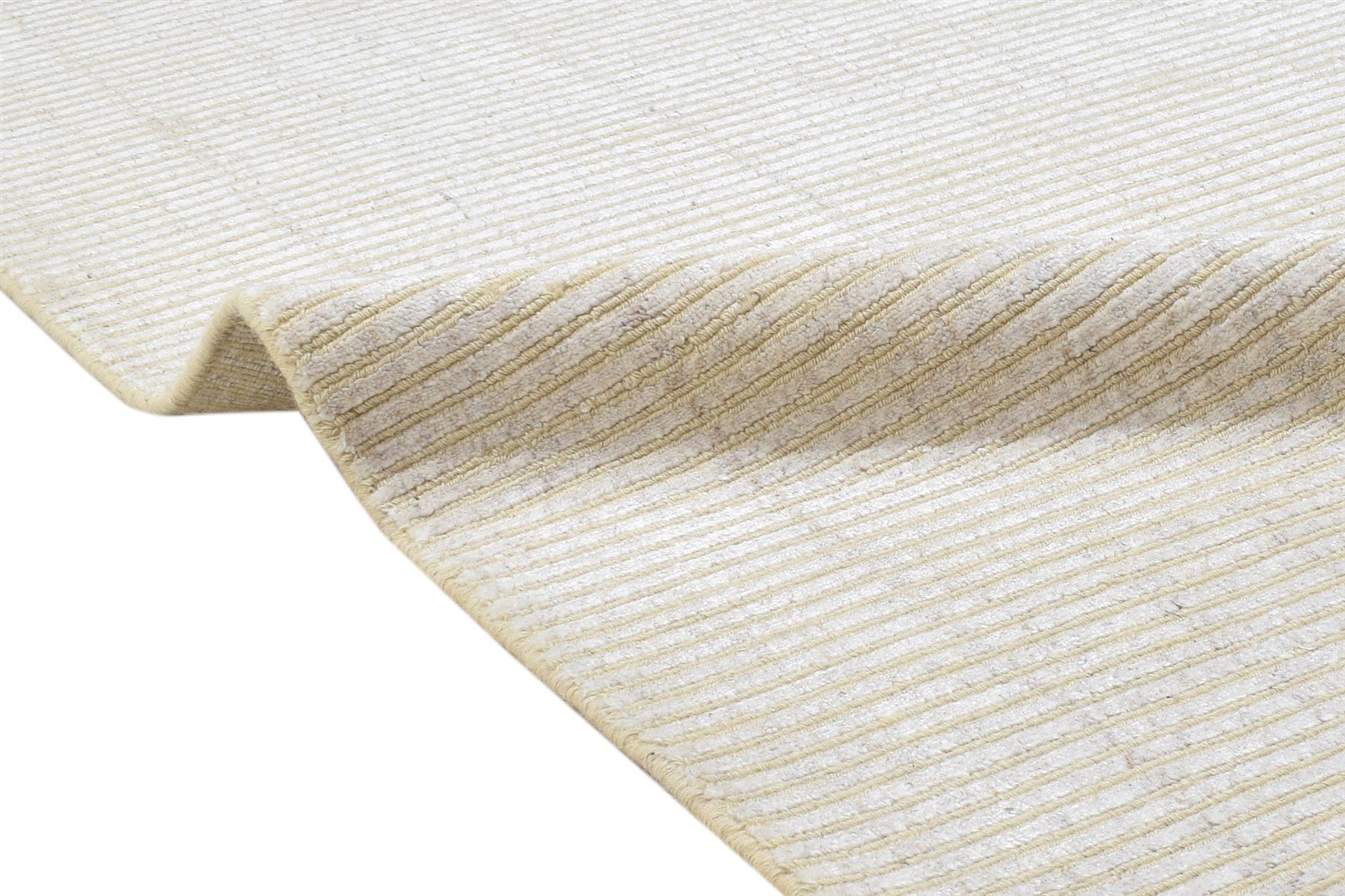 Wool / Silk Beige Rug 4X6 Modern Hand Woven Scandinavian Stars Room Size Carpet   7864312496277