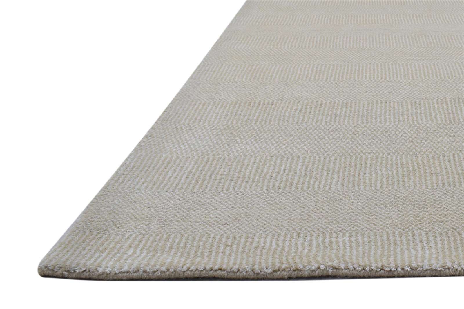 Wool / Silk Beige Rug 5X7 Modern Handloom Moroccan Grass Trellis Room Size   7864151965845