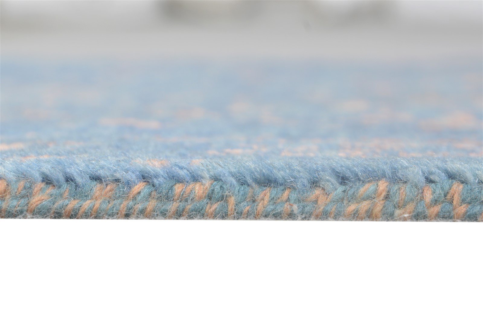 Wool / Silk Blue Rug 2'6"x4 Modern Hand Knotted Oriental Abstract Small Carpet   7864590729365